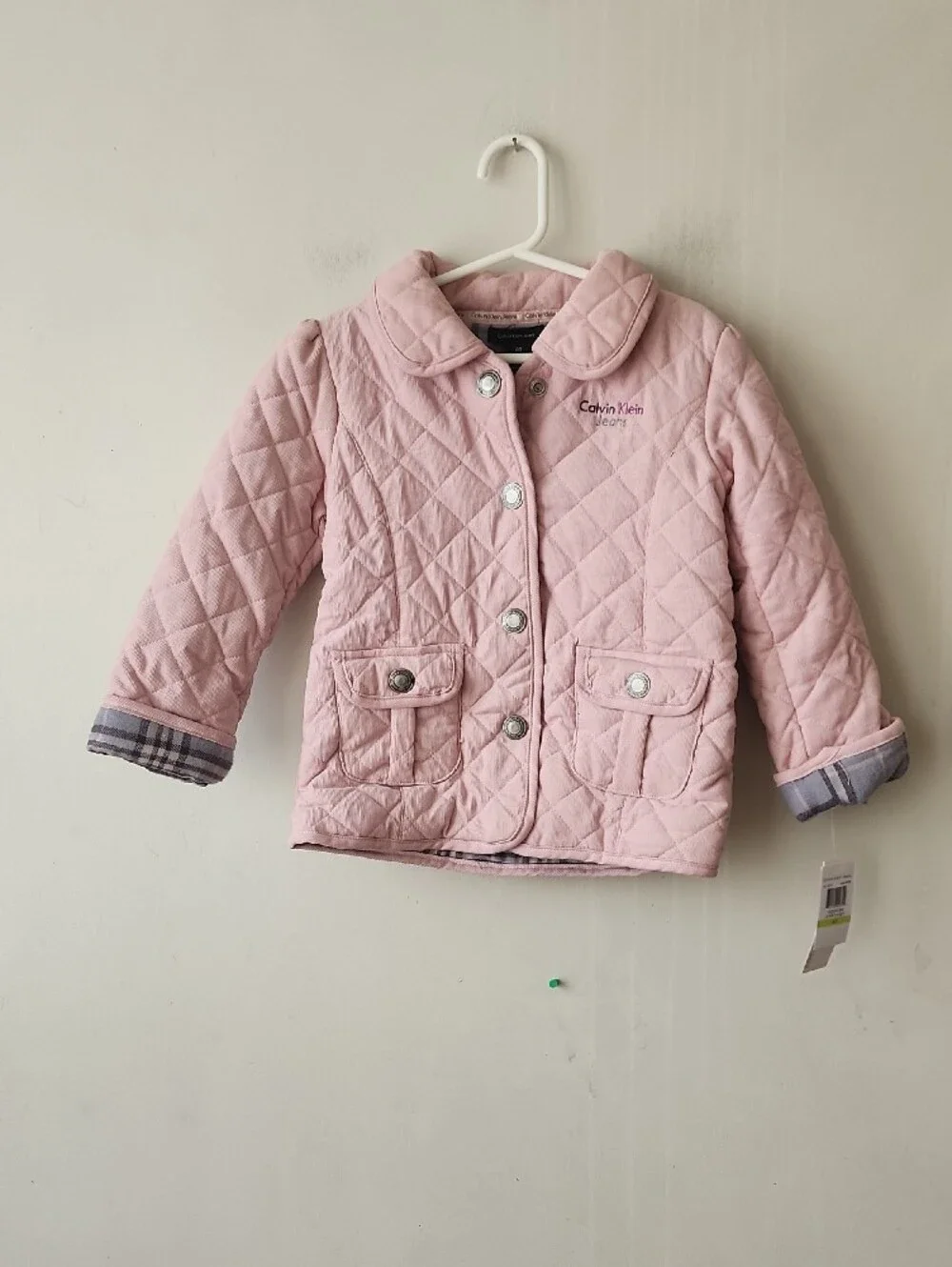 Calvin Klein Light Pink Quilted Puffer Jacket